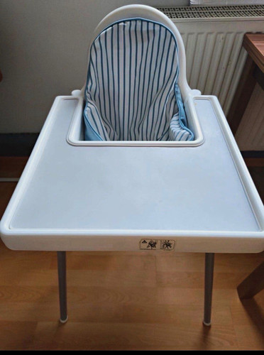 Baby hochstuhl weiß blau - baby-hochstuhl, weiß/blau