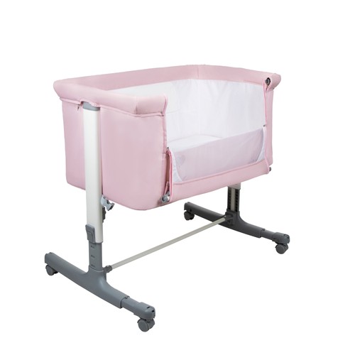 Mini beistellbett calm - mini-beistellbett, rosa