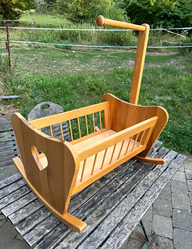 Holz schaukelwiege babywiege - schaukelwiege,