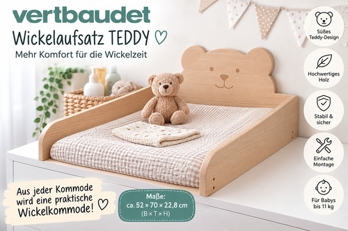 Vertbaudet wickelaufsatz teddy - vertbaudet,