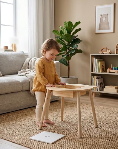 Kindertisch holz bär - kindertisch,
