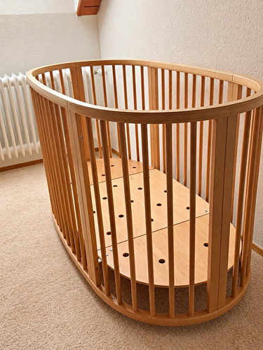 Ovales babybett aus - ovales,