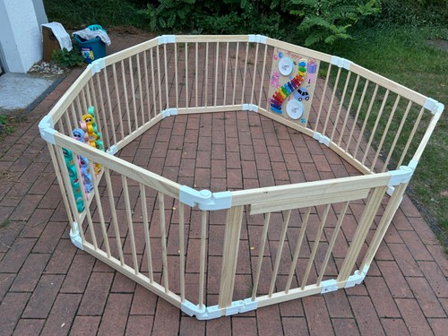 Baby laufstall aus holz - aus, mit