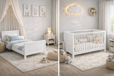Babybett NELLY 60x120 cm Weiss