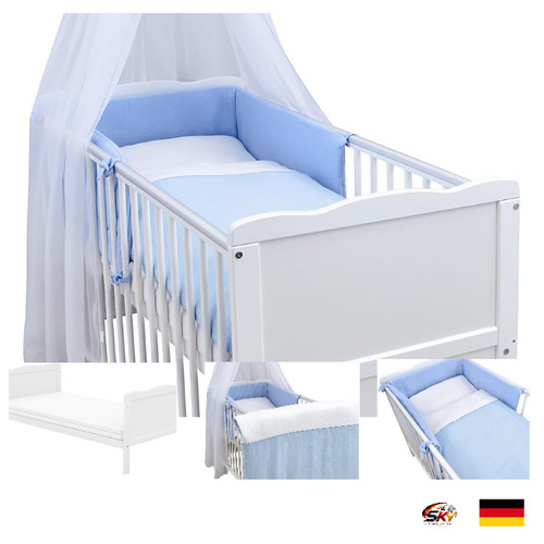 Babybett umbaubar 70x140 - babybett,