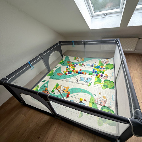 Baby laufgitter grau - baby-laufgitter,