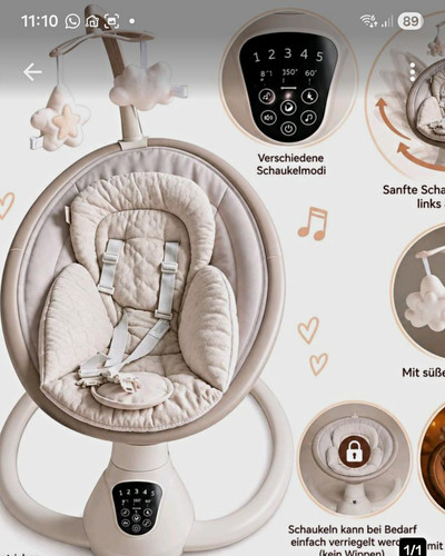 Elektrische baby schaukel - elektrische, baby-schaukel