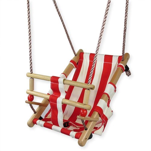 Babyschaukel aus holz und - aus,